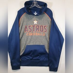 Fanatics Houston Astros Baseball Pullover Hoodie Navy Gray Men’s XL